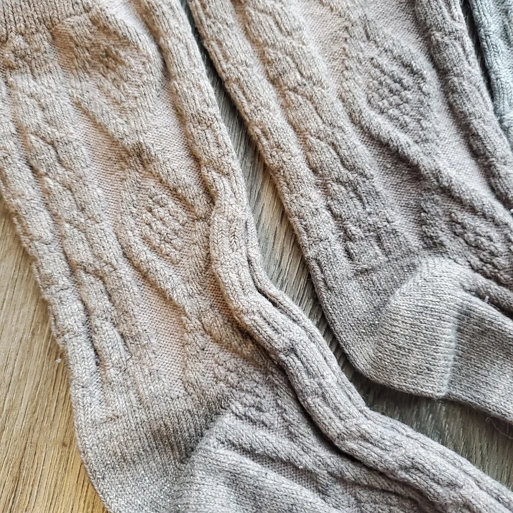 2 Pack Cable Knit Ankle Socks